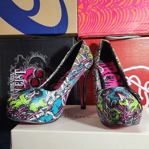 Iron Fist Bloody Mess Platform Heels - US 9